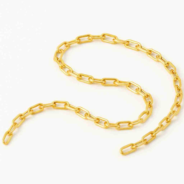 18k Gold Vermeil Paperclip Chain Necklace - Wearluxe Jewelry