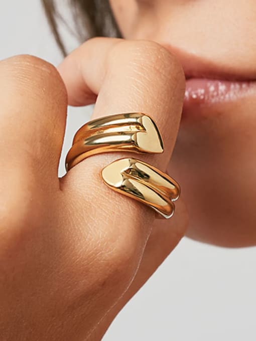 Aurora Bold Curve Open Band Ring - Wearluxe Jewelry