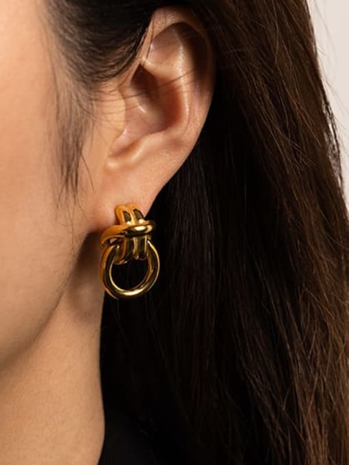 Aurora Knot Pearl Studs - Wearluxe Jewelry