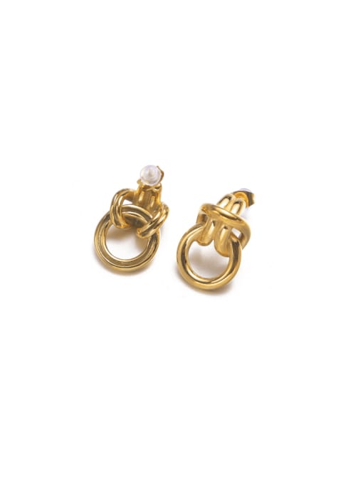 Aurora Knot Pearl Studs - Wearluxe Jewelry