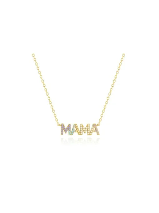Beloved Mama Script Necklace - Wearluxe Jewelry