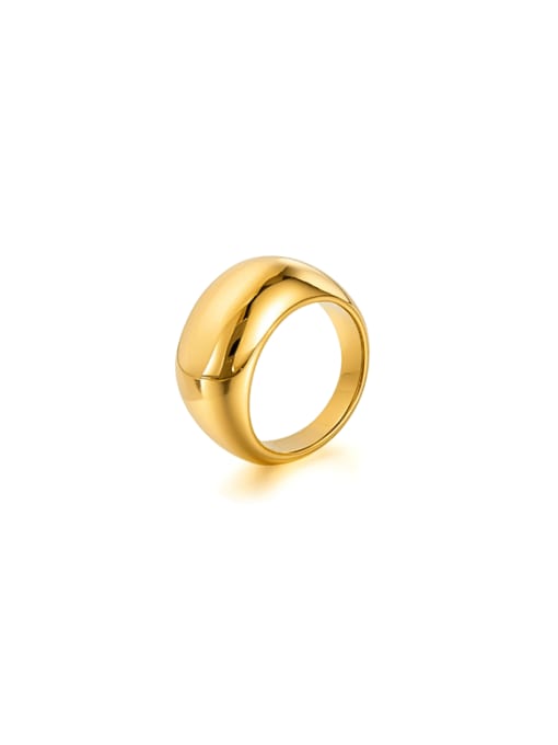Bold Dome High - Polish Gold Ring - Wearluxe Jewelry
