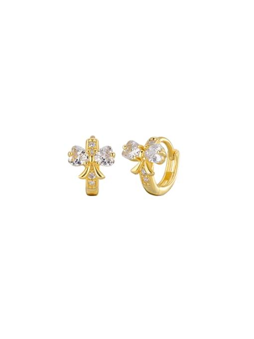 Bowknot Hip Hop Huggie Earring - Wearluxe Jewelry