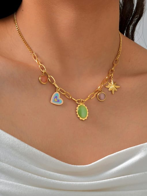 Celestial Charm Gemstone Necklace - Wearluxe Jewelry