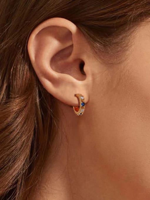 Celestial Sparkle Hoops: 18K Gold Plated - Wearluxe Jewelry