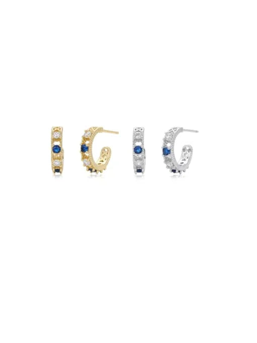 Celestial Sparkle Hoops: 18K Gold Plated - Wearluxe Jewelry