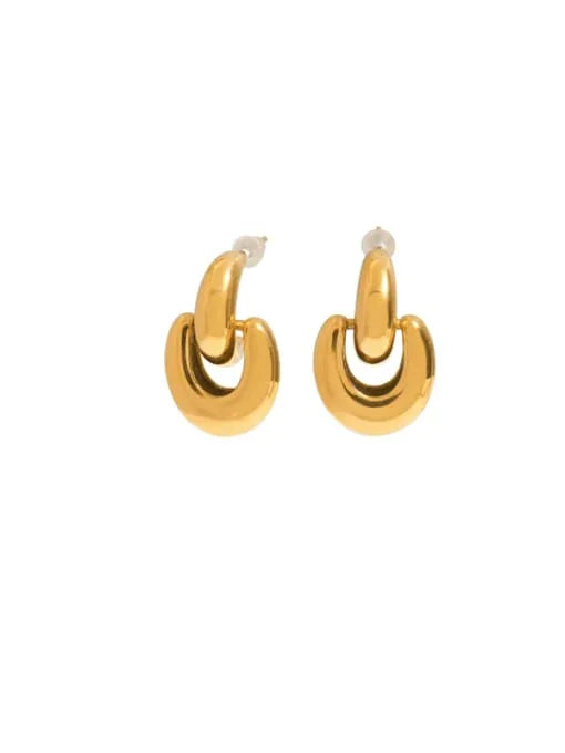 Chunky Golden Hoop Earrings - Wearluxe Jewelry