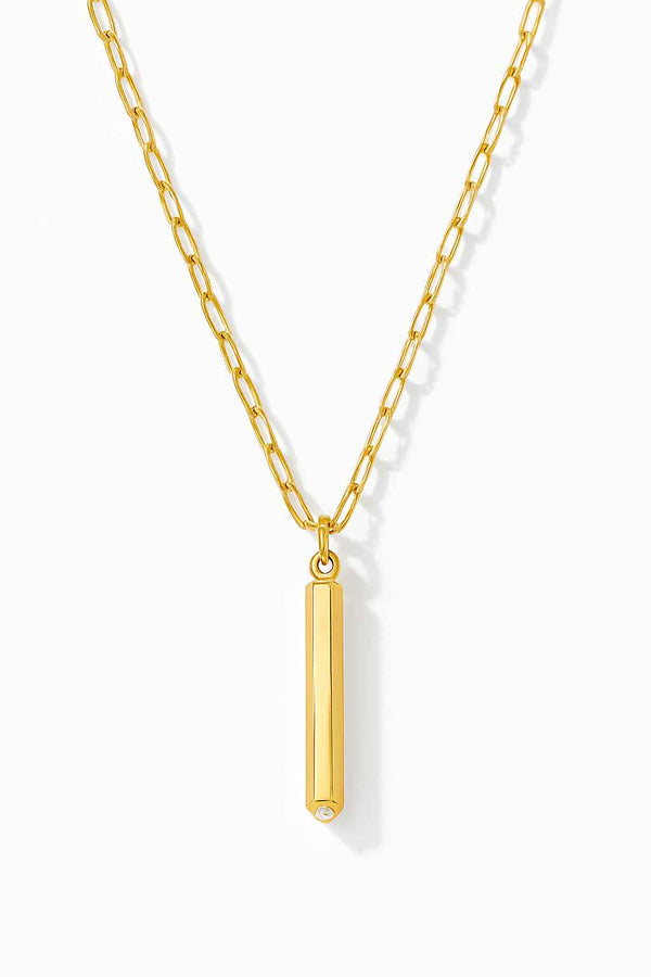 Minimalist Vertical Bar Necklace