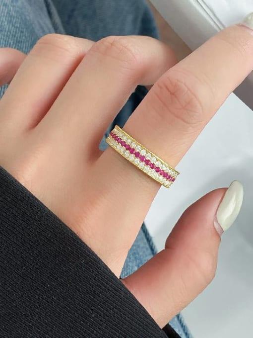 Cubic Zirconia Geometric Minimalist Band Ring - Wearluxe Jewelry