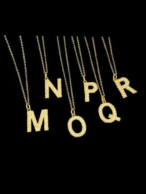 Customizable Pave Initial Necklace (18K Gold Coated) - Wearluxe Jewelry