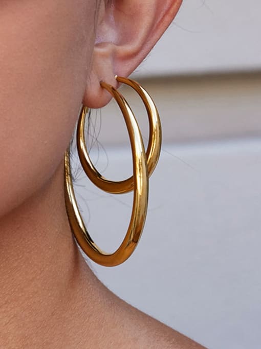 Double Hoop Statement Earrings - Wearluxe Jewelry