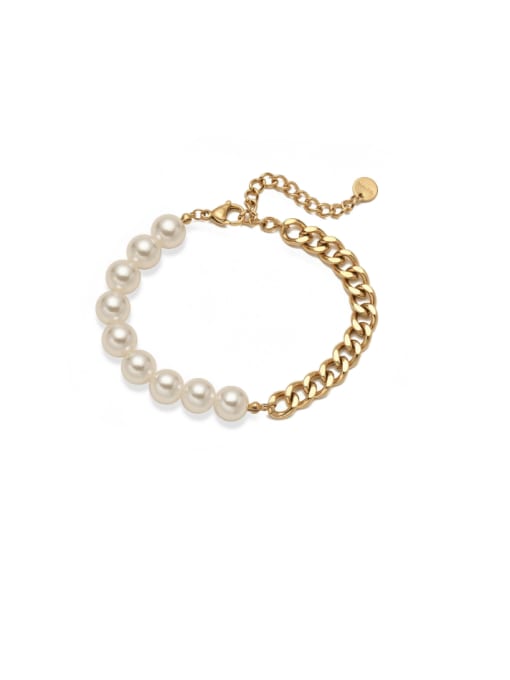 Dual Grace Pearl & Gold Bracelet - Wearluxe Jewelry