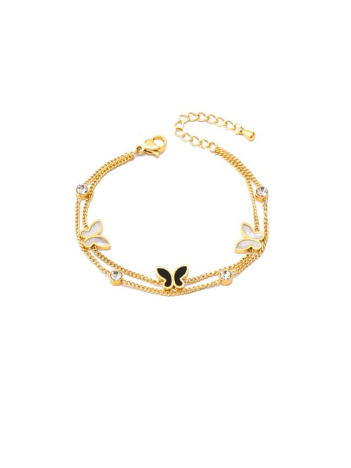 Elegant Dual - Chain Butterfly Bracelet – - Wearluxe Jewelry