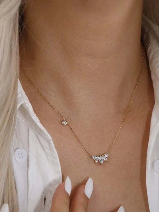 Gilded Dewdrop Pendant: 18K Gold Coated - Wearluxe Jewelry