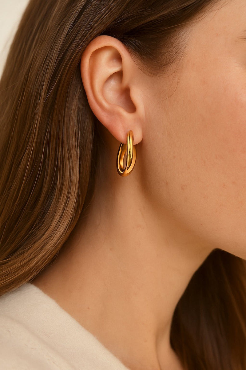 Gold Vermeil Hoop Earrings - Wearluxe Jewelry