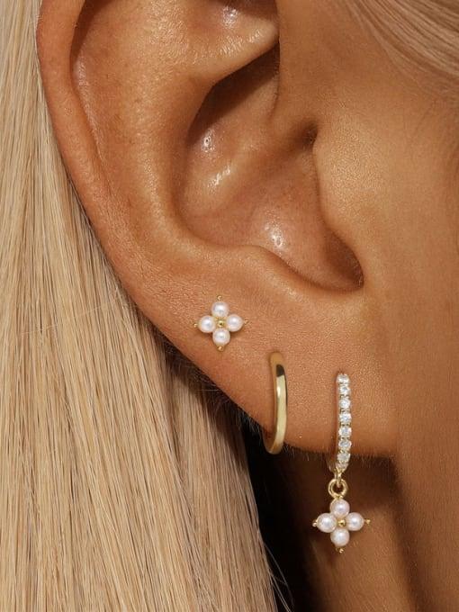 Golden Cascade Drops: 18K Gold Coated Silver Earrings - Wearluxe Jewelry