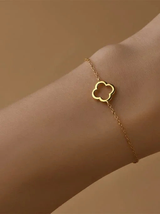 Golden Clover Bracelet (18K Gold Coated) - Wearluxe Jewelry