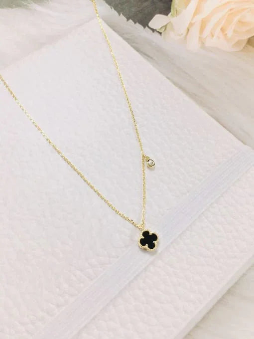 Golden Clover Charm: 18K Gold Coated Necklace - Wearluxe Jewelry