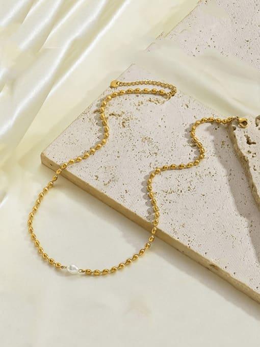 Golden Dainty Pearl Necklace - Wearluxe Jewelry
