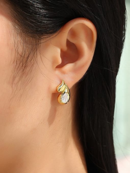 Golden Flame Teardrop Earrings - Wearluxe Jewelry