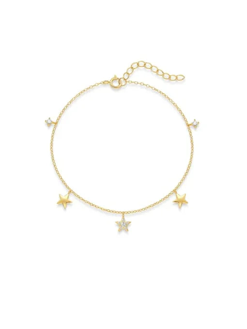 Golden Starry Anklet (18K Gold Coated) - Wearluxe Jewelry
