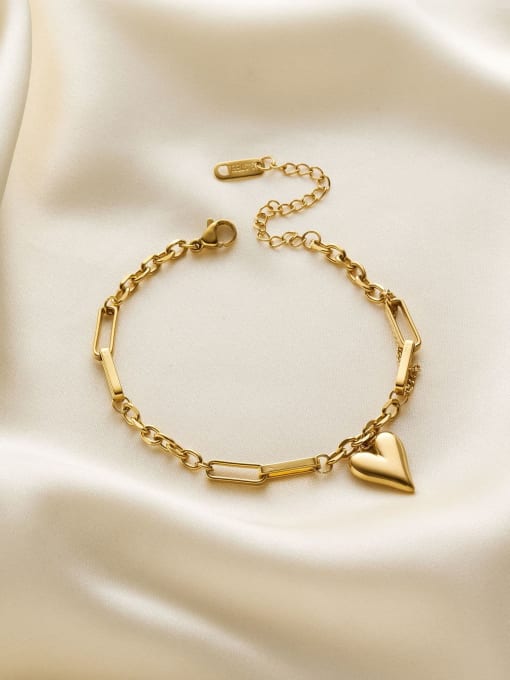 Heart Minimalist Hollow Chain Link Bracelet - Wearluxe Jewelry