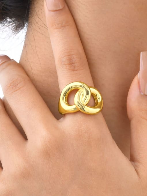 Infinity Link Duo Ring - Wearluxe Jewelry