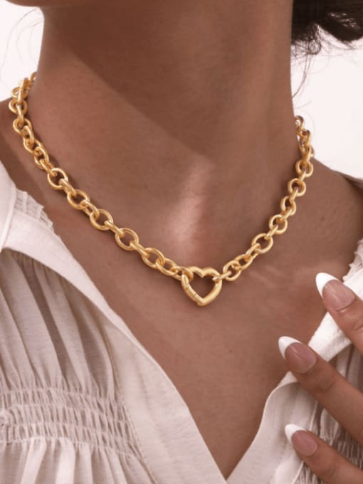 Linked Heart Chain Necklace - Wearluxe Jewelry