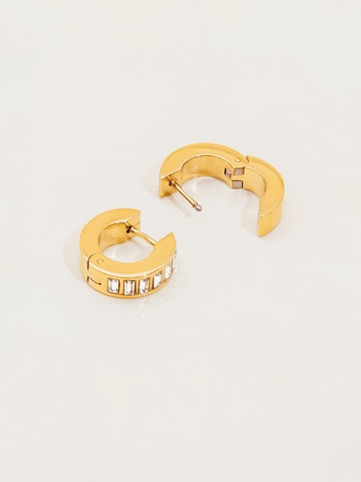 Luxe White Stone Stud Earrings - Wearluxe Jewelry