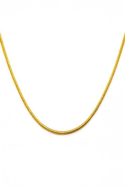 Minimalist 18K Gold Vermeil Snake Chain Necklace - Wearluxe Jewelry
