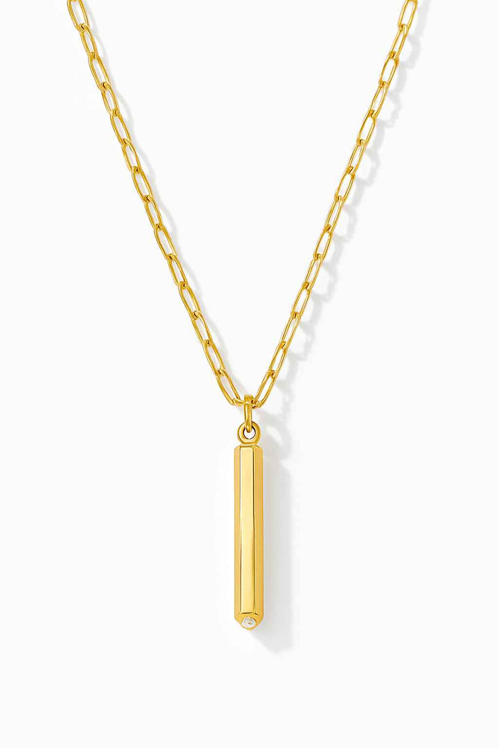 Minimalist Vertical Bar Necklace - Wearluxe Jewelry