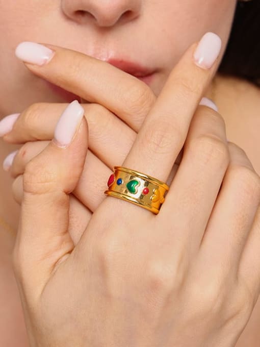 Multicolor Heart Gemstone Ring - Wearluxe Jewelry