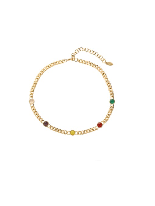 Natural Stone Hip Hop Hollow Chain Necklace - Wearluxe Jewelry