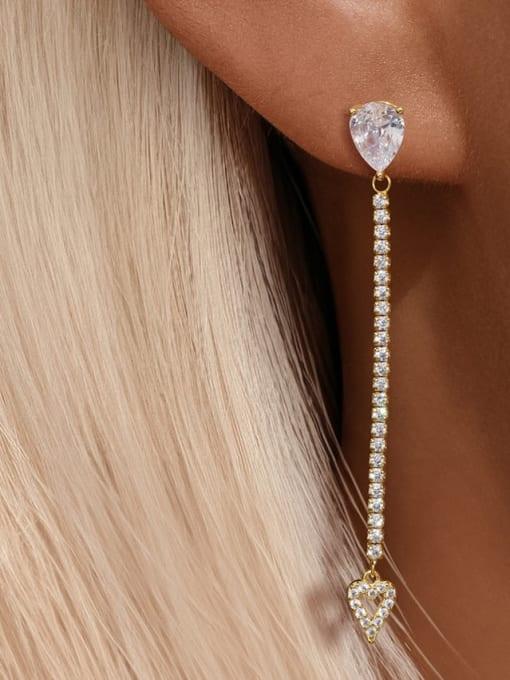 Opulent Bloom Drops: 18K Gold Coated Silver Earrings - Wearluxe Jewelry