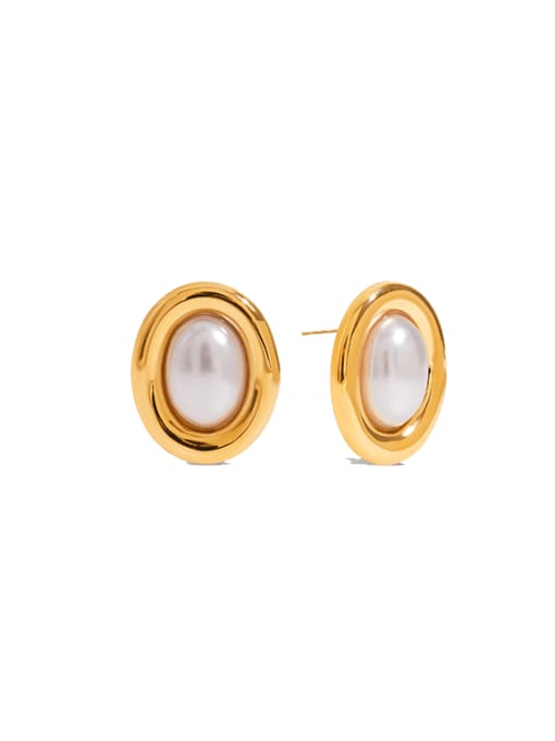 Oval Pearl Elegance Earrings - Wearluxe Jewelry
