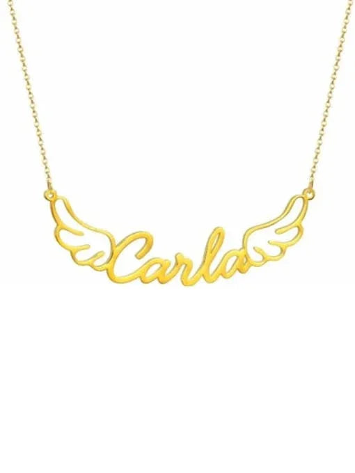 Personalized Angel Wings Name Necklace - Wearluxe Jewelry