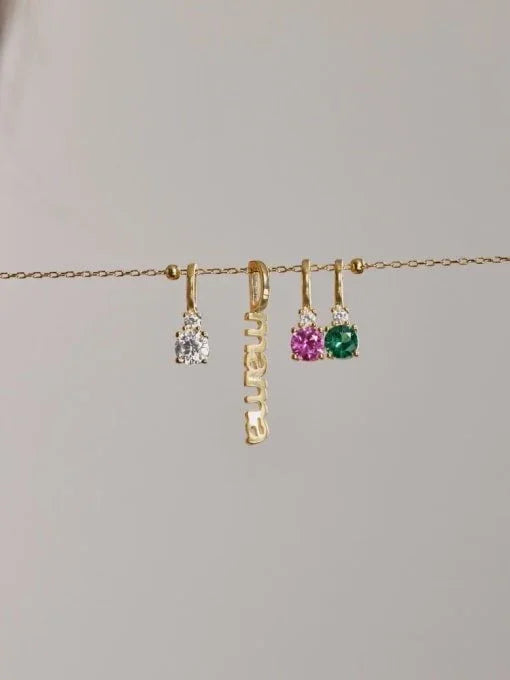 Personalized Family Sparkle Necklace (18K Gold Coated) - Wearluxe Jewelry