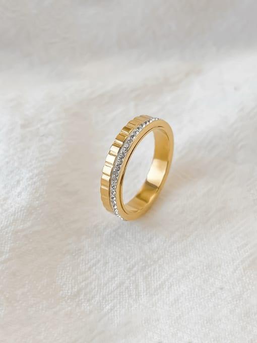 Radiant Gold & Crystal Stack Ring - Wearluxe Jewelry