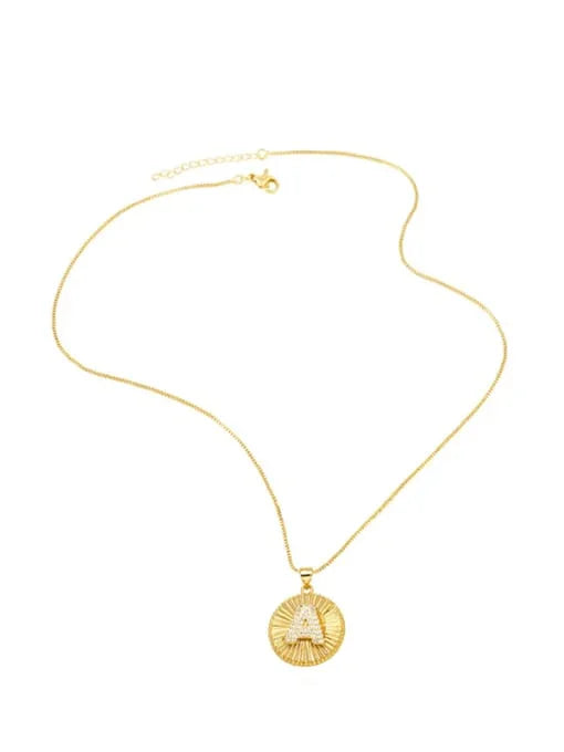 Radiant Initial Pendant Necklace - Wearluxe Jewelry