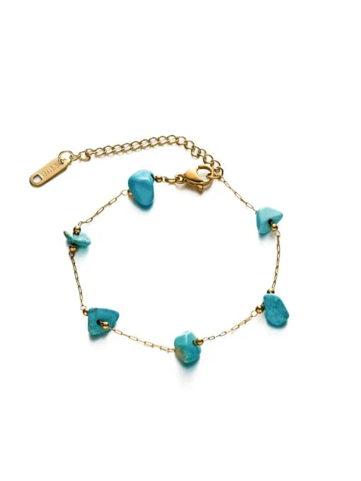 Turquoise Irregular Minimalist Bracelet - Wearluxe Jewelry